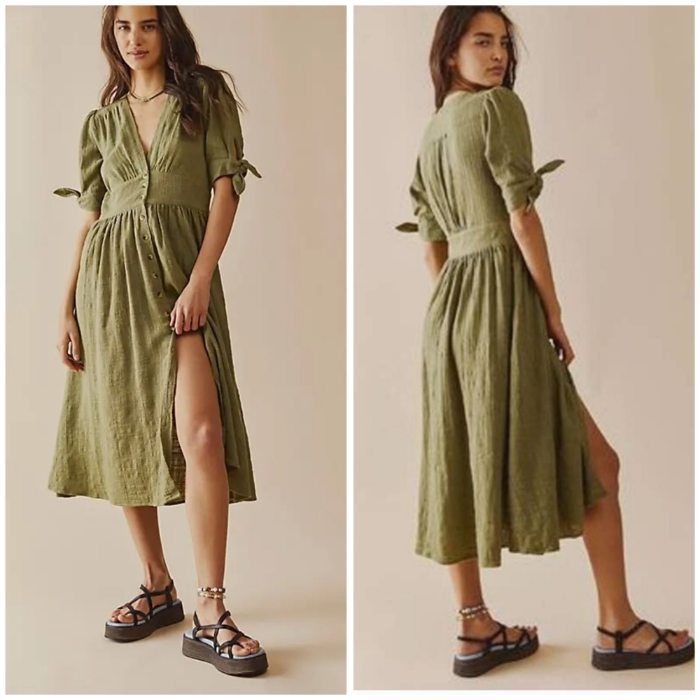 Free People Love of my Life midi dress XS
